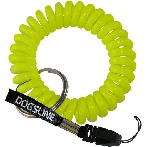 DOGSLINE® Spiralarmband mit Verlängerungsband & Kupplung | Gelb