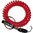 DOGSLINE® Spiralarmband mit Verlängerungsband & Kupplung | Rot