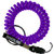 DOGSLINE Spiralarmband mit Verlängerungsband & Kupplung | Violett