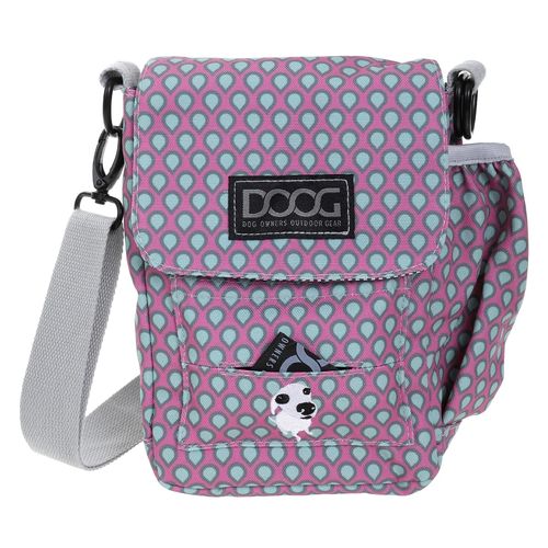 DOOG Schultertasche Shoulder Bag LUNA | Pink/Green Teardrop