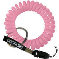 DOGSLINE® Spiralarmband mit Verlängerungsband & Kupplung | Pink