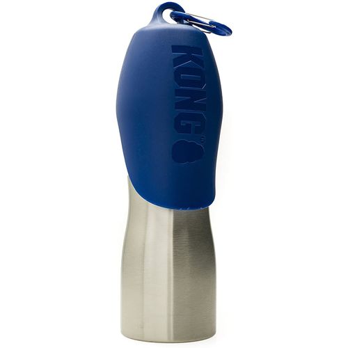 KONG Edelstahl Trinkflasche H2O | Blau - Fassungsvermögen: 750 ml