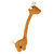 D&D HOME Hundespielzeug Giraffe George Teddy | Braun